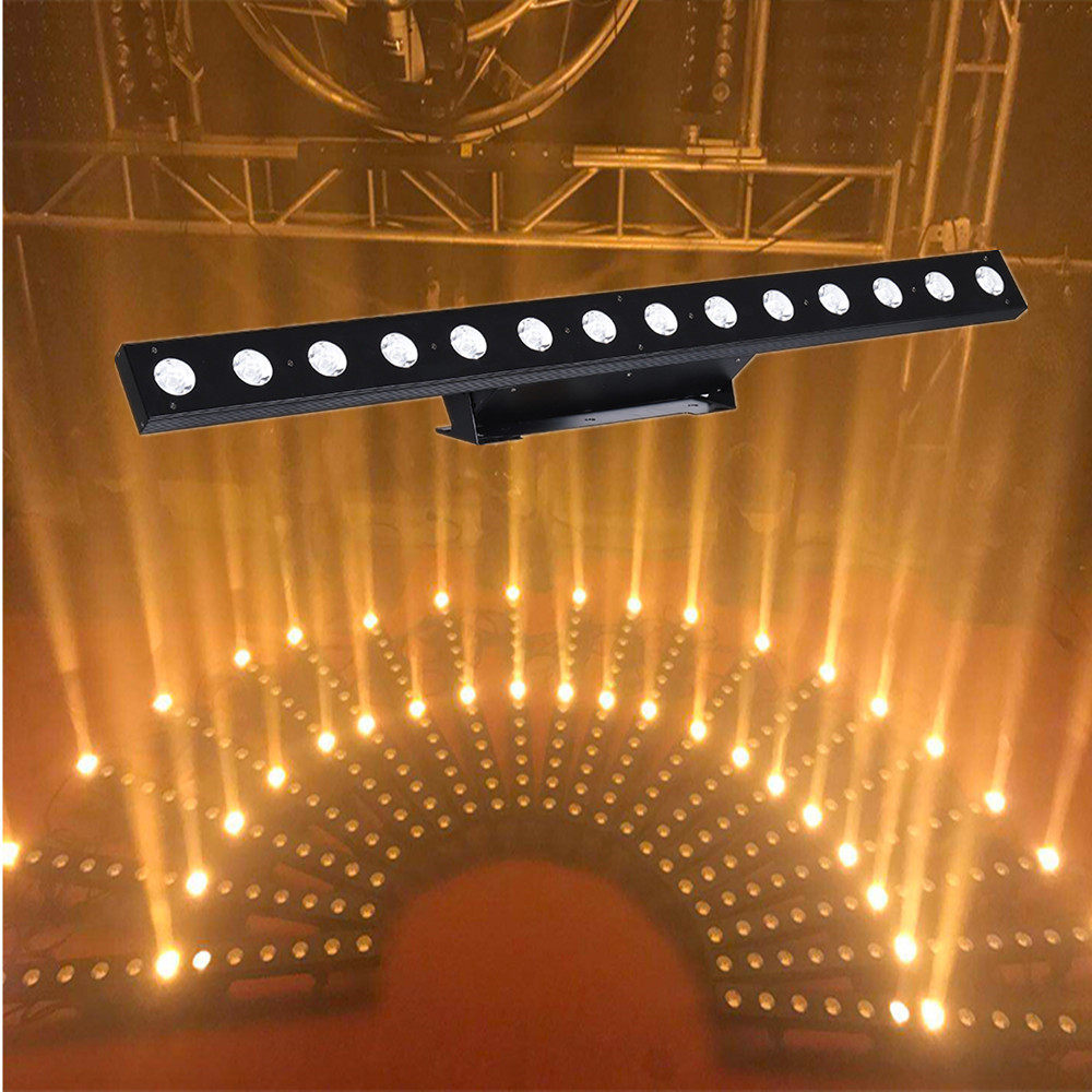 现货14颗黄金矩阵灯暖白光led点控跑马洗墙背景舞台灯光dmx512