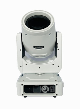 白色款迷你230W 295W摇头光束灯带光环DMX512光束图案灯RDM控制