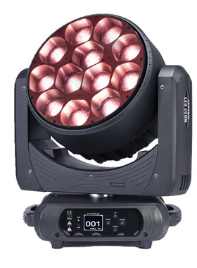 大功率12颗40W LED全彩RGBW点控调焦摇头染色舞台酒吧灯光DMX背景