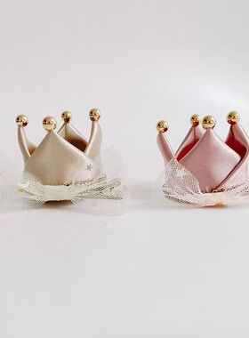 女宝宝皇冠头饰婴儿发夹不伤发婴幼儿可爱超萌夹子生日公主小女孩