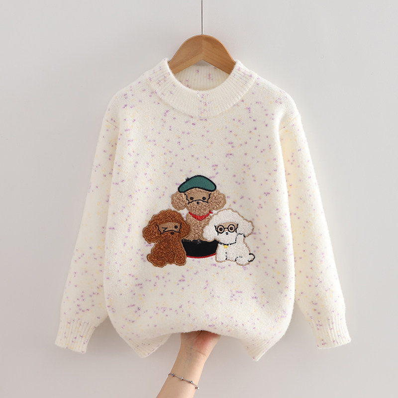 女童毛衣冬装洋气2025新款中大童针织衫加厚秋冬季打底毛线衣儿童,童装/婴儿装/亲子装,毛衣/针织衫,淘宝优惠券,粉丝福利购,淘宝优惠卷