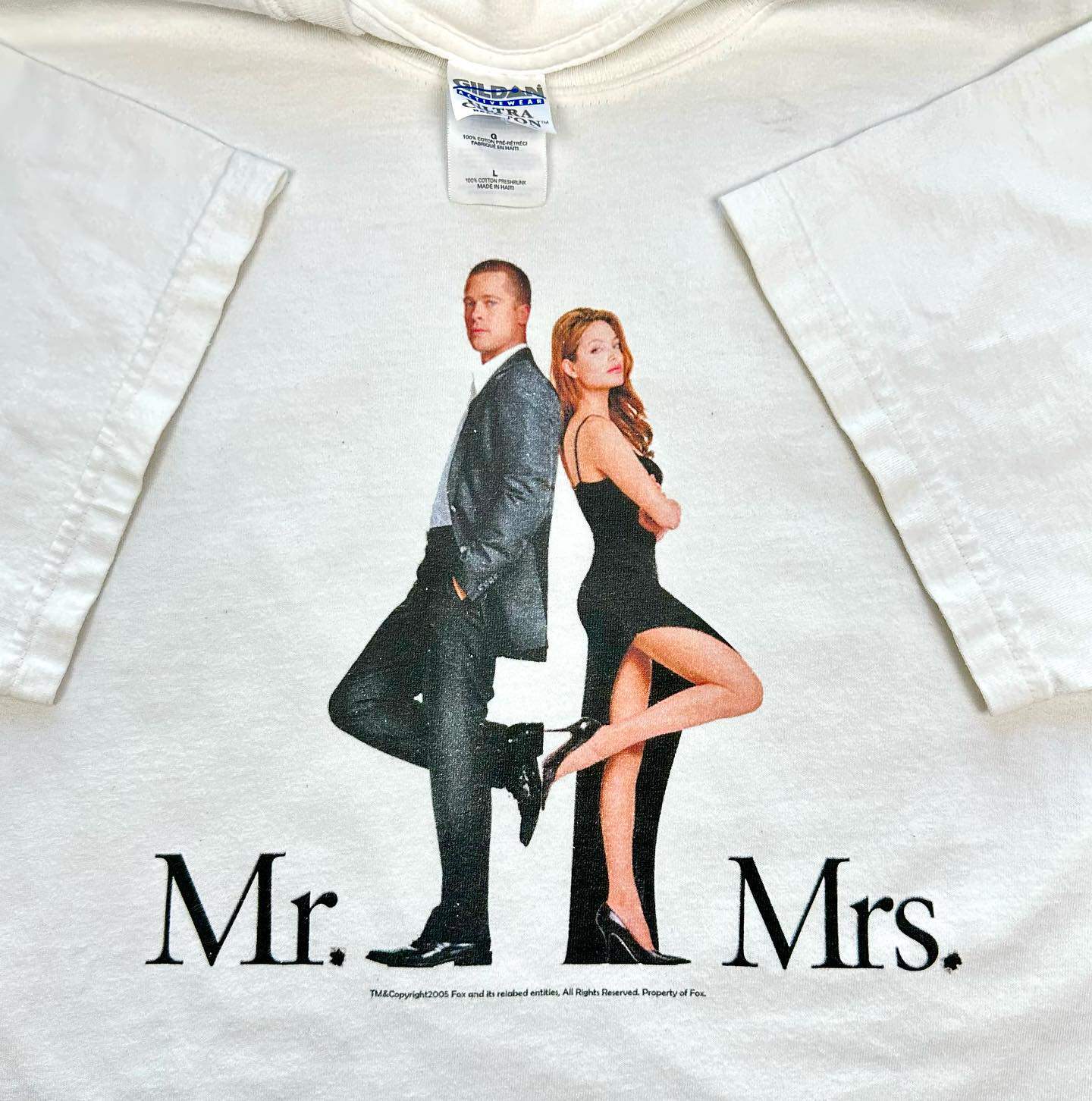 mr smith mrs smith史密斯夫妇安吉丽娜短袖t恤