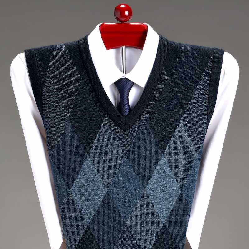 加厚男士坎肩背心套头