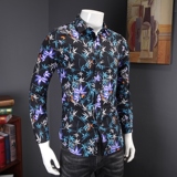 2026春新款长袖大码衬衫翻领衬衫8807P35假模图，男装衬衫，星座1106