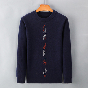 尺码从小到大2025秋冬加厚加大圆领保暖仿羊绒毛衣1982P85挂拍图图片