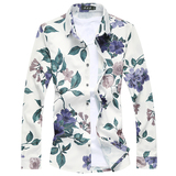 2025秋款特批外贸白底格子加大版衬衫常年有货9950P55，男装衬衫，星座1106