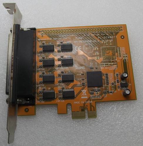 串口卡8口 PCI-E x1 一拖8S DB9 芯片958 IO-PCE958-8S 现货实拍