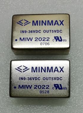 MIW2022 台湾捷拓 MINMAX DC/DC电源模块 IN9-36VDC OUT5VDC