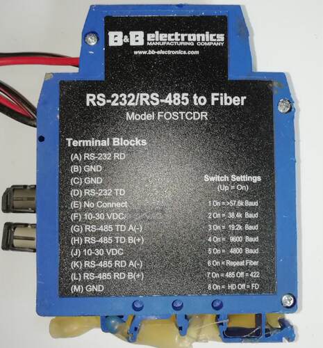 FOSTCDR RS-232/RS-485  TO FIBER Modules SERIAL TO MULTI-MODE