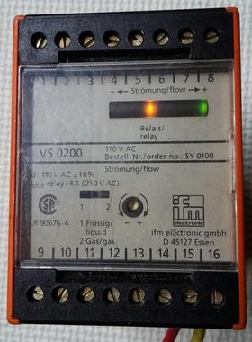IFM VS0200 110VAC SY 0100 易福门流量传感器的控制显示模块