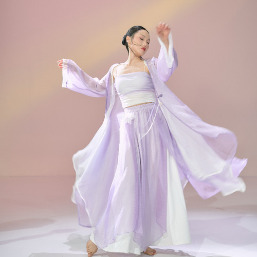 国风舞蹈纱衣新中式古典舞服外披