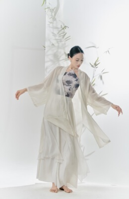 SOSO中式外披飘逸古典禅意舞蹈服