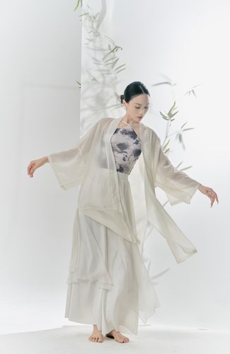 SOSO中式外披飘逸古典禅意舞蹈服