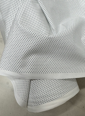 日单纯棉高密府绸蓝绿色迷你水玉幅宽112cm一米135克9元半米