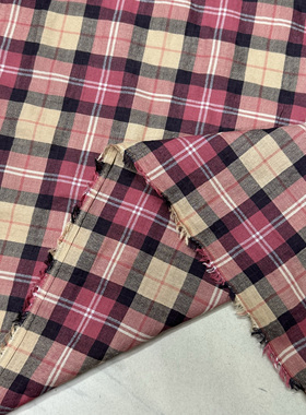 日单柔软轻薄豆织格子幅宽112cm8元半米