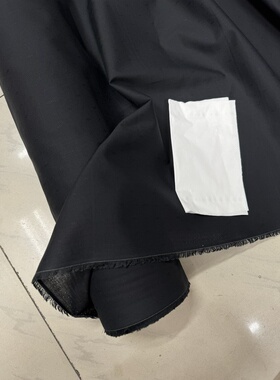 日单黑色纯棉暗纹提花宽112cm一米105克衬衫裙子手工娃衣9元半米