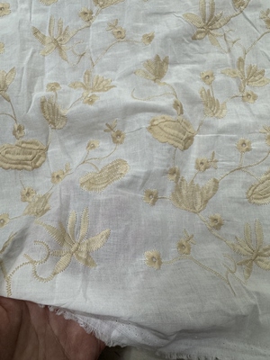 日产棉底刺绣面料幅宽140cm微透一米170克衬衫裙子手工11元半米