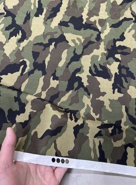 日本产纯棉迷彩幅宽110cm一米135克衬衫裙子手工9元半米