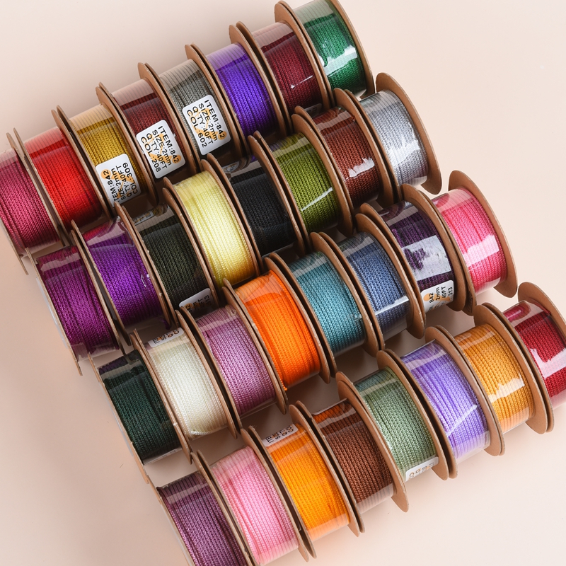 842台湾进口禔棉线缇棉线1.5/2.0mm曼波线文玩串珠绳无弹力项链绳