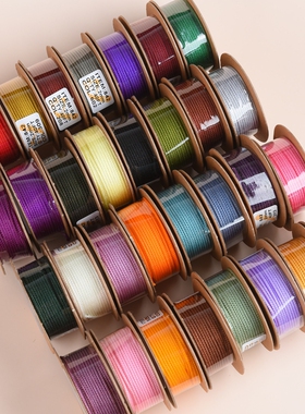 842台湾进口禔棉线缇棉线1.5/2.0mm曼波线文玩串珠绳无弹力项链绳