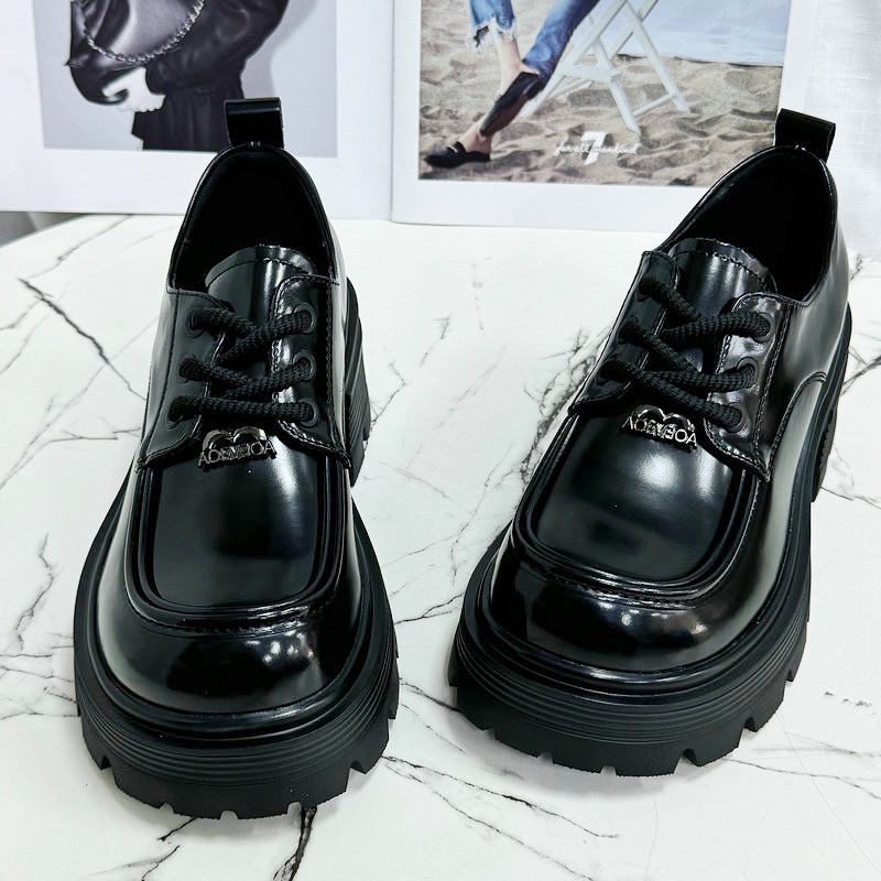 2024秋款欧洲站厚底松糕鞋