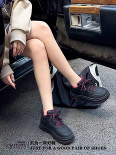 亏本清仓 子厚底运动休闲板鞋 娇娅媚妮专柜正品 冬加绒保暖棉鞋