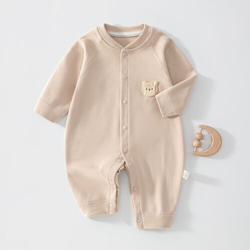 清仓婴幼儿米粒绒加厚连体衣