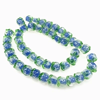 Бусины тыква королевского синего цвета диаметром 14мм 10 шт.