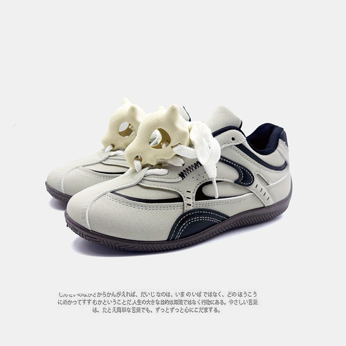 2026秋季新款情侣百搭德训鞋男女平底轻便休闲鞋复古板鞋赛车鞋潮