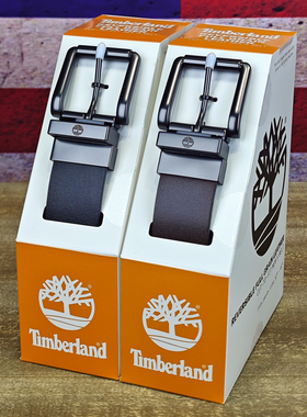 美国Timberland添柏岚 男士皮带可裁剪旋转针扣双面腰带国内现货