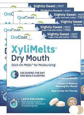 美国直邮Oracoat XyliMelts for Dry Mouth Night 口干片口腔保湿