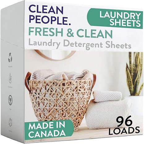 直邮 The Clean People Laundry Detergent Sheets浓缩洗衣粉片皂