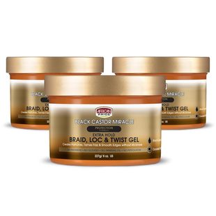 美国直邮 African Pride Black Castor Miracle Extra Hold Bray