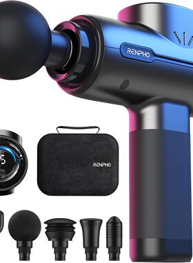 RENPHO Massage Gun with Heat加热按摩枪蓝牙便携式敲击按摩器