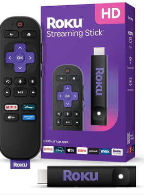 US直邮 Roku Streaming Stick HD 2025 带语音遥控器高清流媒体