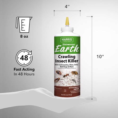 Harris Diatomaceous Earth Crawling Insect Killer爬行杀虫剂