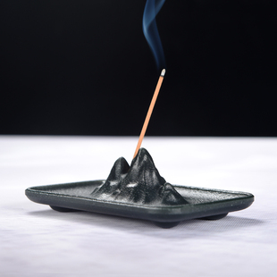 和田玉青玉意境香插