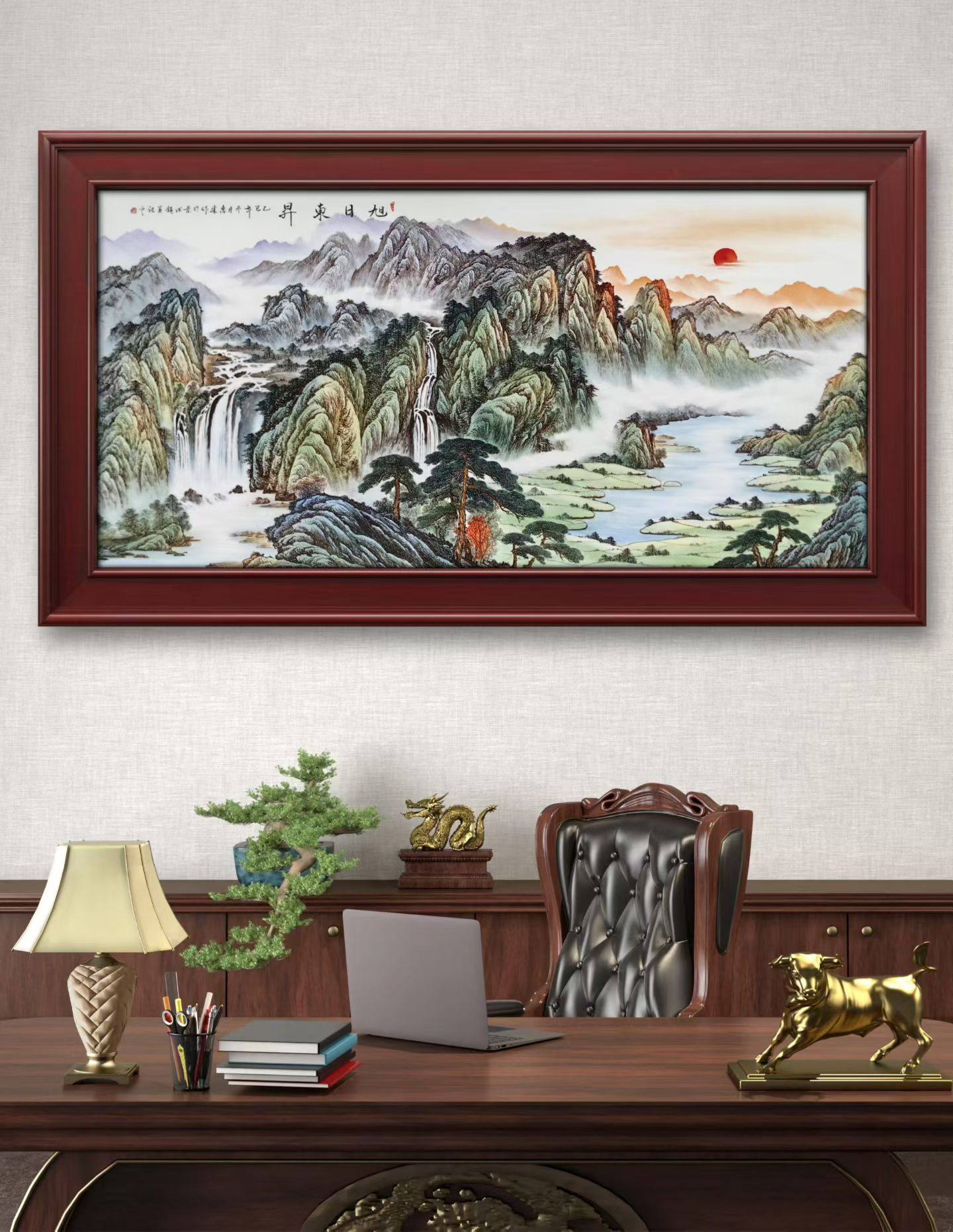 景德镇手绘陶瓷板画客厅装饰画玄关沙发背景墙新中式餐厅壁画挂画,家居饰品,瓷板画,淘宝优惠券,粉丝福利购,淘宝优惠卷