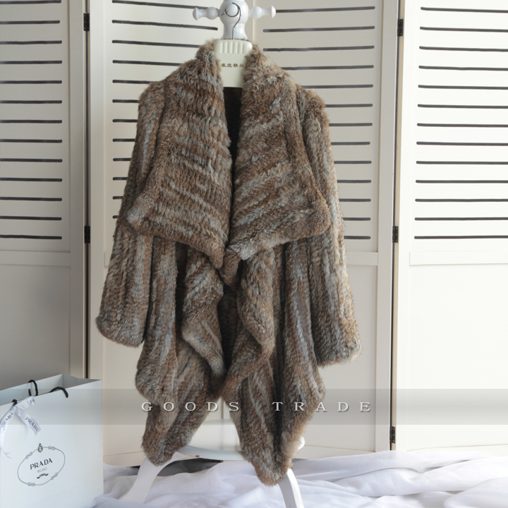 纯手工不规则双面密编翻领皮草