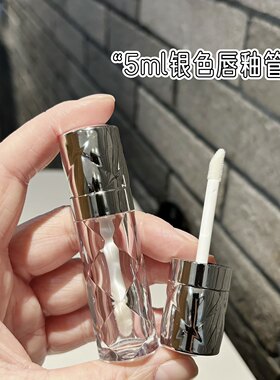 5ml银盖大刷头透明瓶唇彩空管唇釉分装瓶粉底液分装瓶唇釉空管