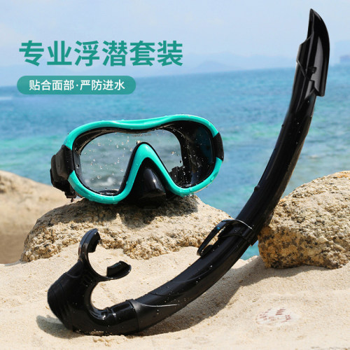 浮潜两件套防水高清潜水镜套装
