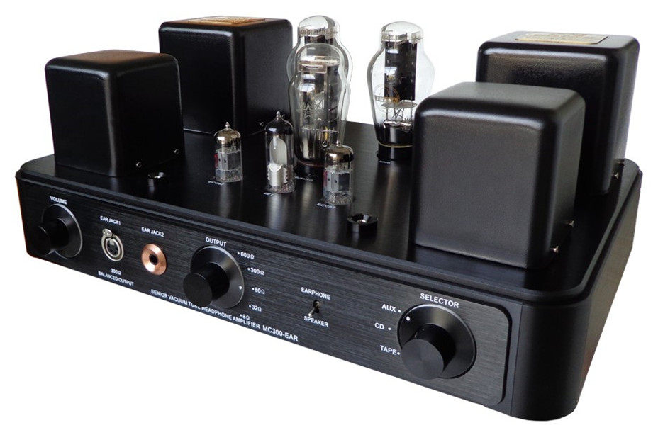 美星MC300-EAR300B电子管前级耳放合并式功放甲类300B胆机预定款
