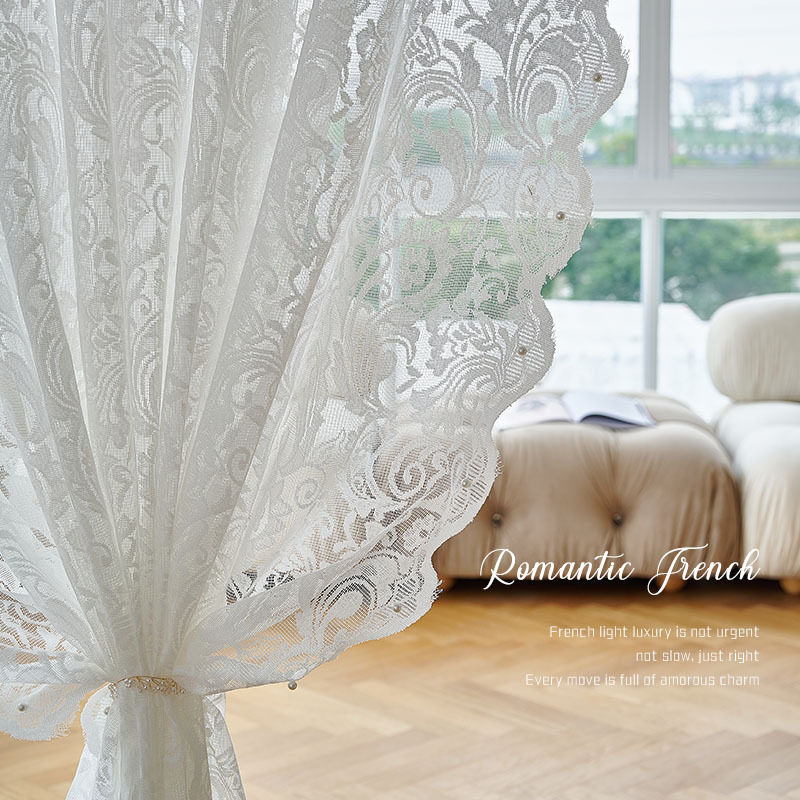 遮隐私柔软室内法式绣花