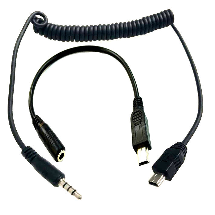 mini usb转aux3.5音频线连接手机汽车载音响线T型口耳机音乐数据