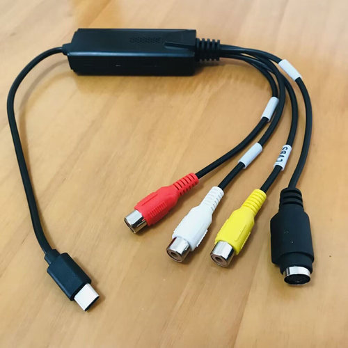 红白黄TypeC视频线USB视频采集卡