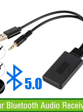 适用宝马1系3系X3X4X1X5X6车载AUX数据线mp3转接线USB蓝牙接收器