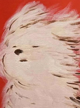 十字绣新款自己绣韩国插画潦草小狗刺绣diy手工贴钻石画满钻可爱