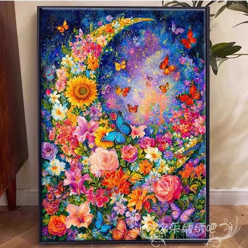 高端十字绣满绣2026新款花月星门唯美风景刺绣diy手工礼物钻石画