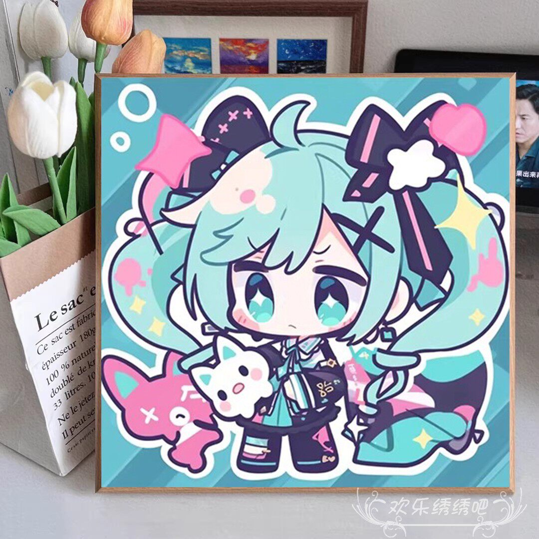 2026新款十字绣线绣卡通小件Q版人物手工初学简单刺绣钻石画满钻