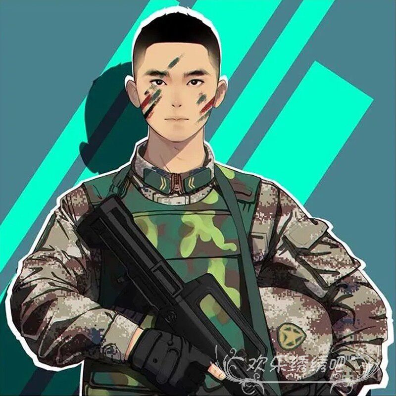 十字绣兵哥哥2022新款钻石画定制当兵纪念画手工制作礼物diy卧室